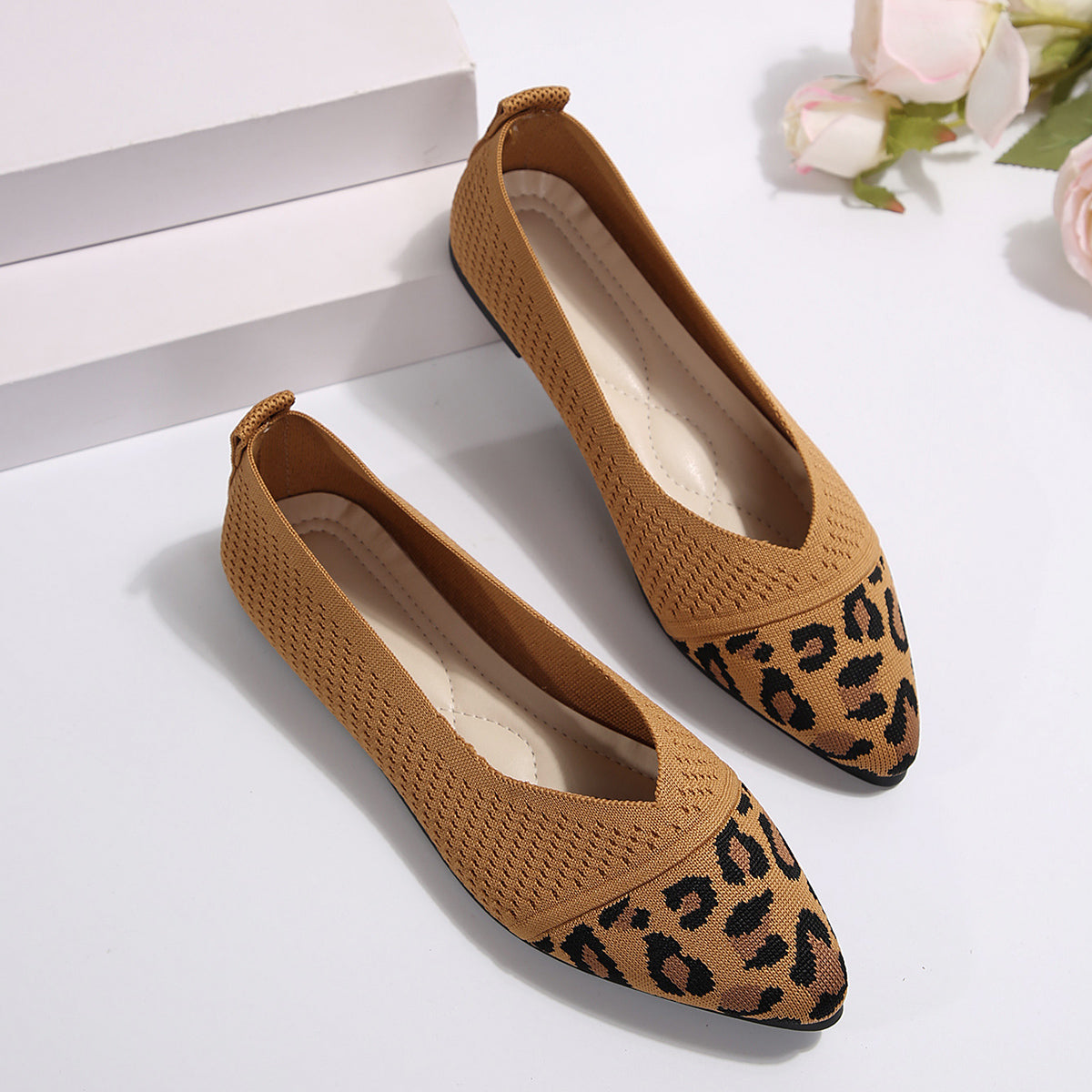 Point Toe Flat Slip-Ons