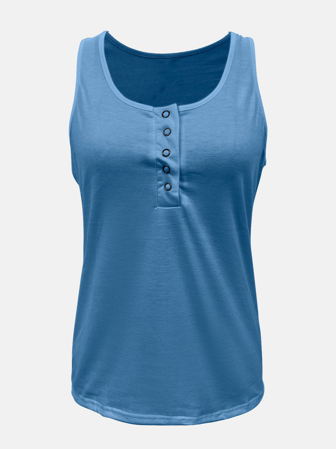 Full Size Quarter Snap Scoop Neck Tank